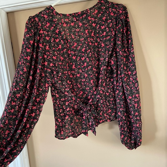 Floral Ballon Sleeve Blouse - Picture 4 of 8